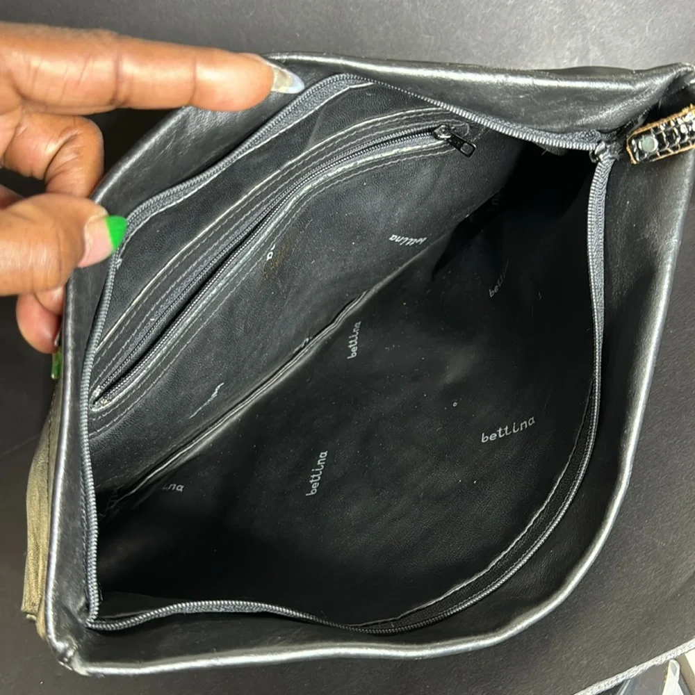 Crouch & Fitzgerald Leather Clutch Bag